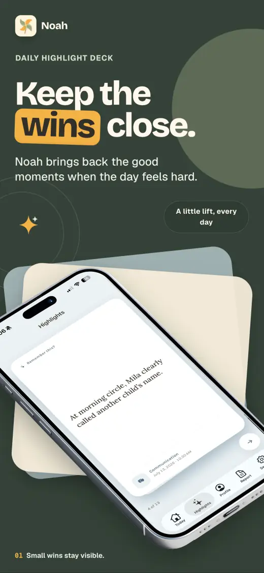 Noah App Store screenshot — Small wins